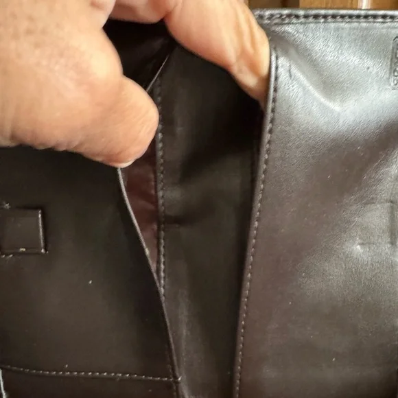 COACH Signature Monogram Wallet and Checkbook Case Set - Picture 6 of 10